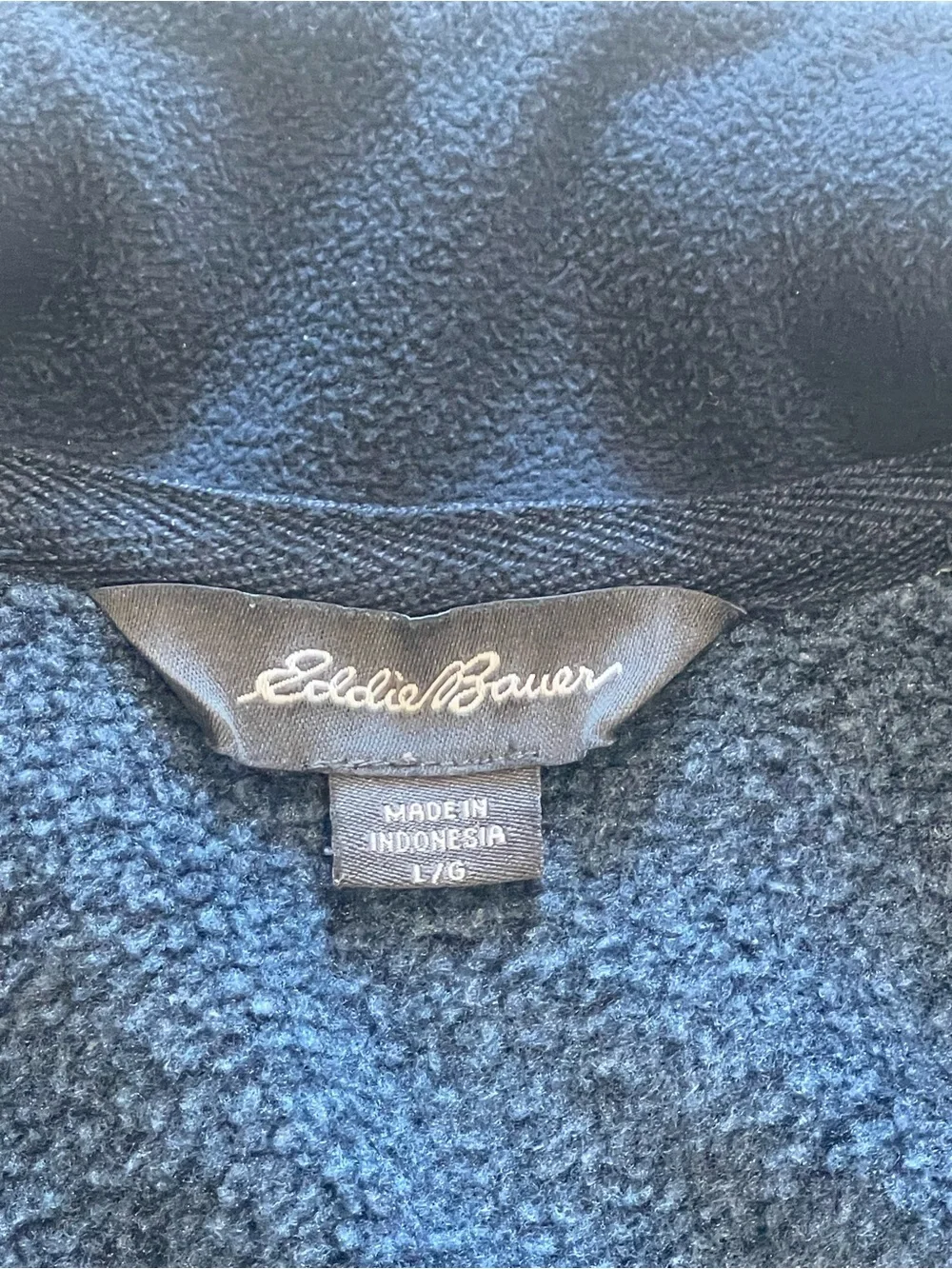 Eddie Bauer Men's Gray Half-Zip Sweater. Size L